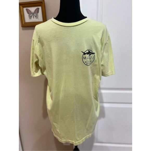 Maui and Sons yellow and black t-shirt - Picture 1 of 5